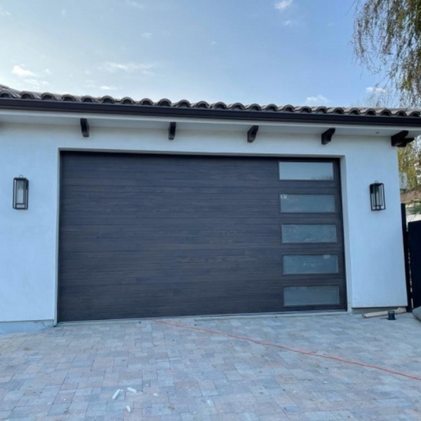 Residential garage door repair completed by EM Garage Doors in Los Angeles