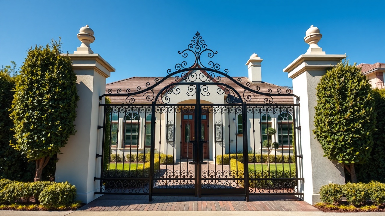 Elegant wrought iron gate installation and repair in Inglewood