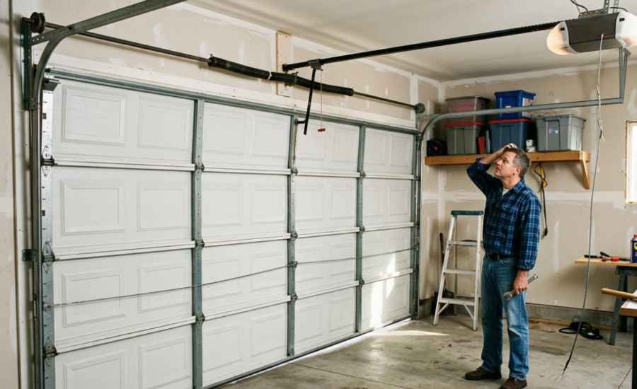 how to fix a garage door