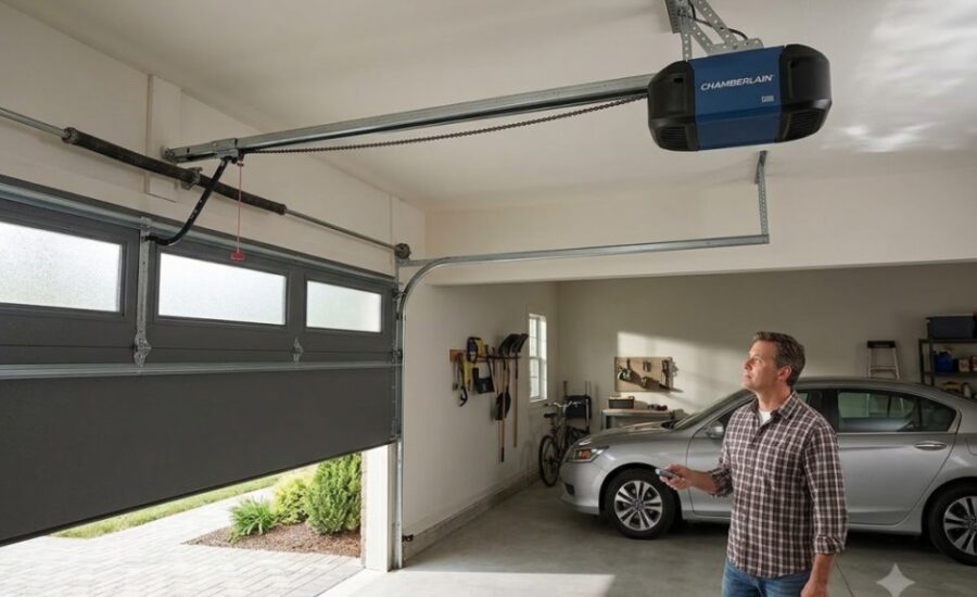 garage door opener warning signs