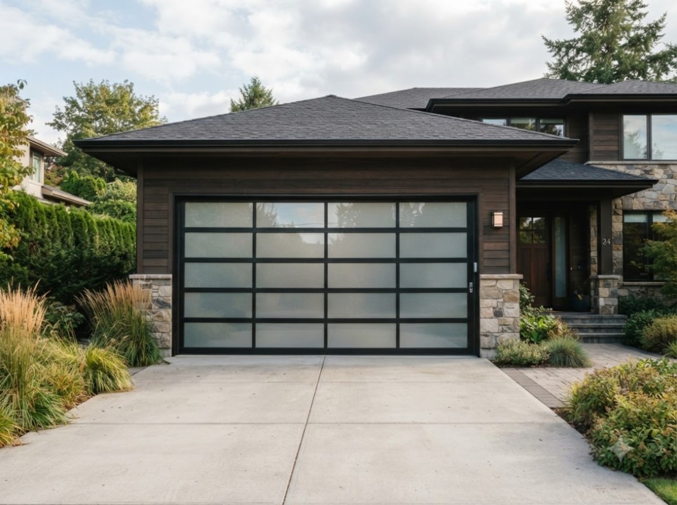glass garage door